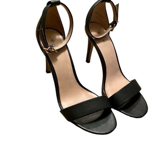 CALL IT SPRING VEGAN LEATHER HEELS ANKLE STRAP BLACK SIZE 8 STILETTO HEELS - Picture 8 of 16